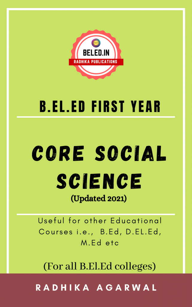 Core Social Science: B.El.Ed Book For First Year - Beled.in Store