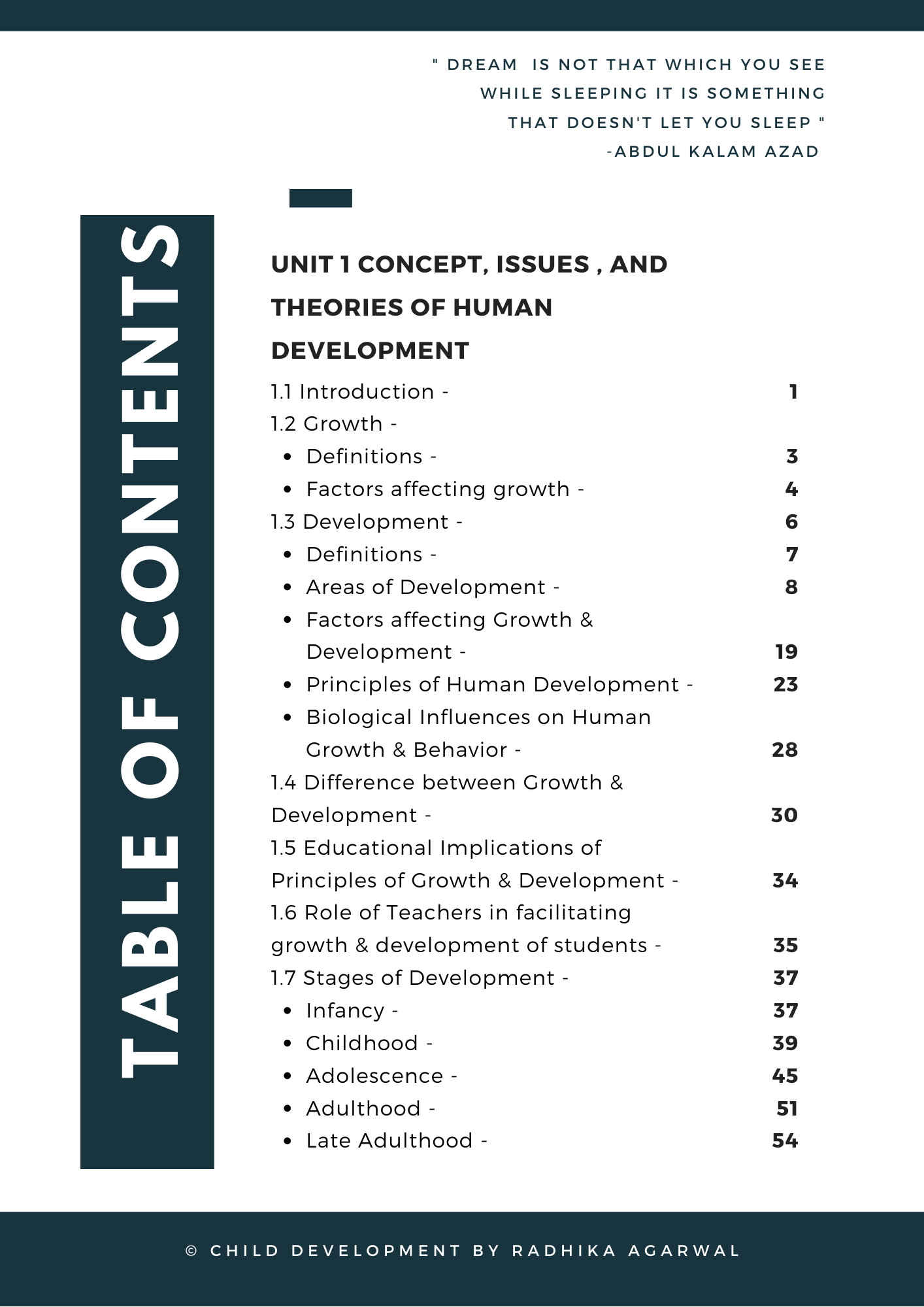 Child Development B.El.Ed Book for First Year - Image 3