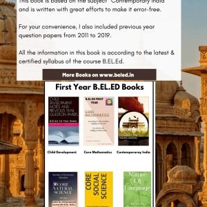 Contemporary India :B.El.Ed Book for First Year