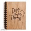 Wooden Color Hand Diary with Cover Title Enjoy the little Things