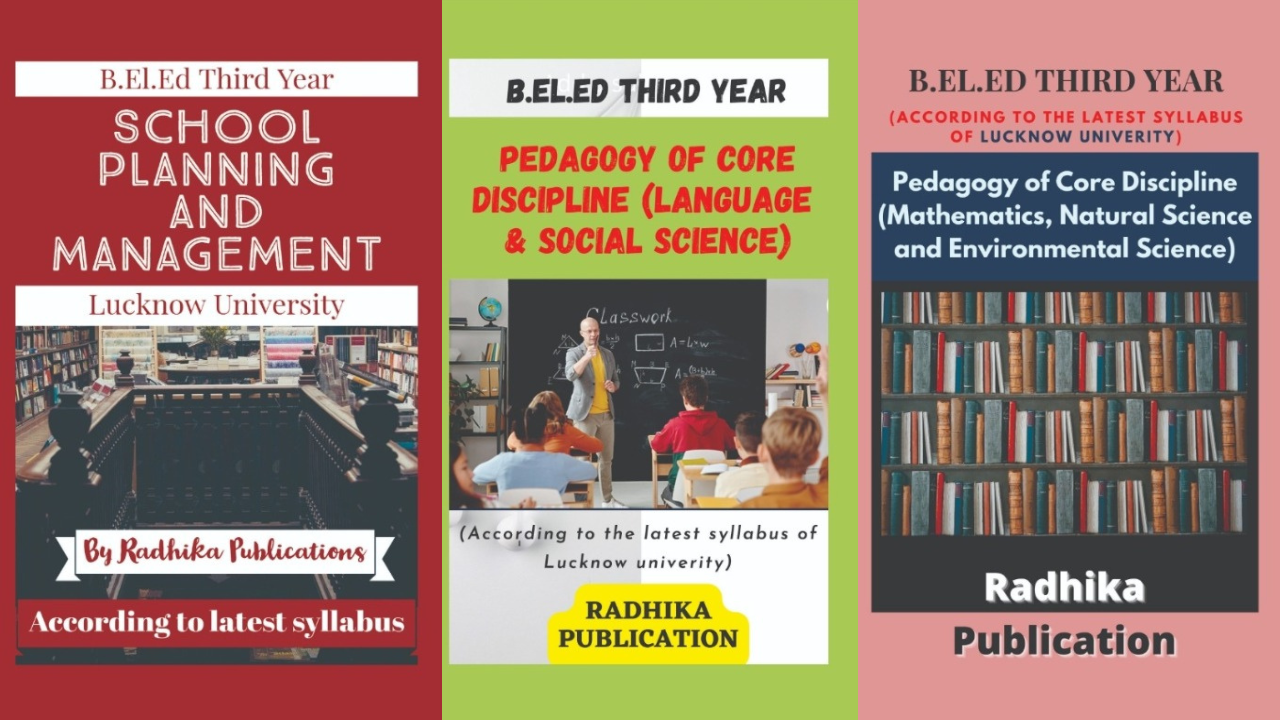 B.El .Ed Books for 3rd Year Set of 03 Only for L.U Students