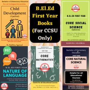 B.El.Ed Books for First Year English Medium (Set of 05) Only for C.C.S.U
