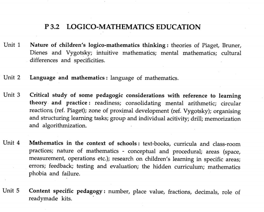 B.EL.Ed Third Year Syllabus For DU, BU, & MJPRU - Beled.in